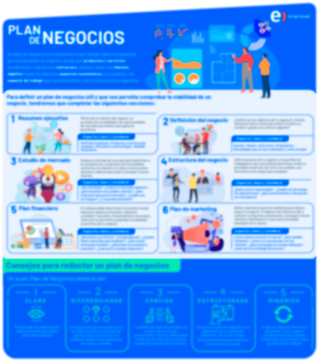 INFOGRAFIA PLAN DE NEGOCIO desenfocada INFOGRAFIA PLAN DE NEGOCIO desenfocada